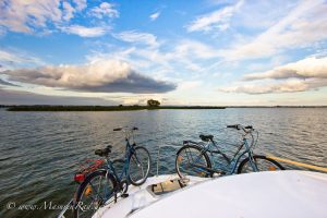 Radtour Masuren, hausboot und Rad Masuren